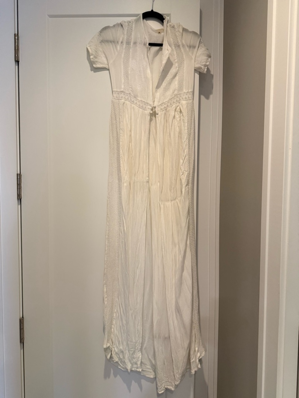 Pilyq Maxi Cover-Up with Lace Trim